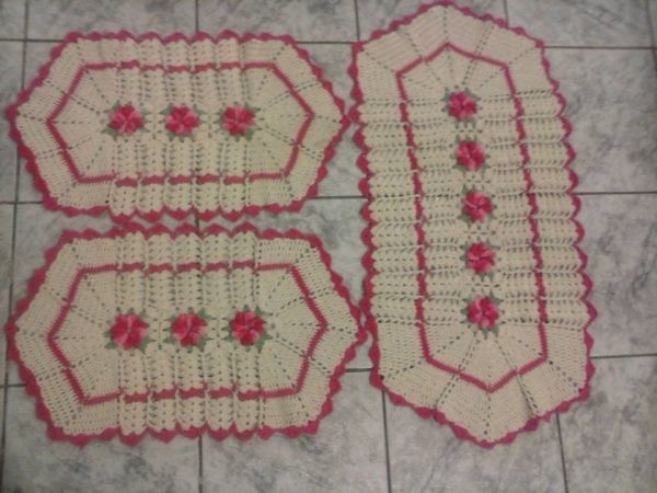 Jogo de cozinha em croche